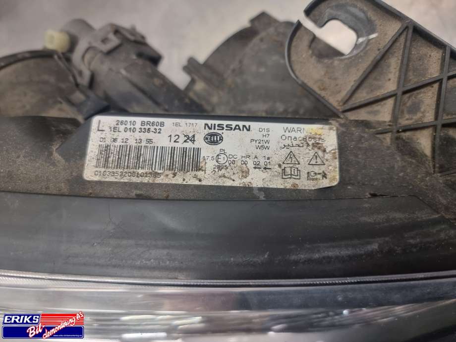 Frontlykt høyre xenon til Nissan Qashqai 2010-2014 (Type I, Fase 2)  (26010BR60B|)