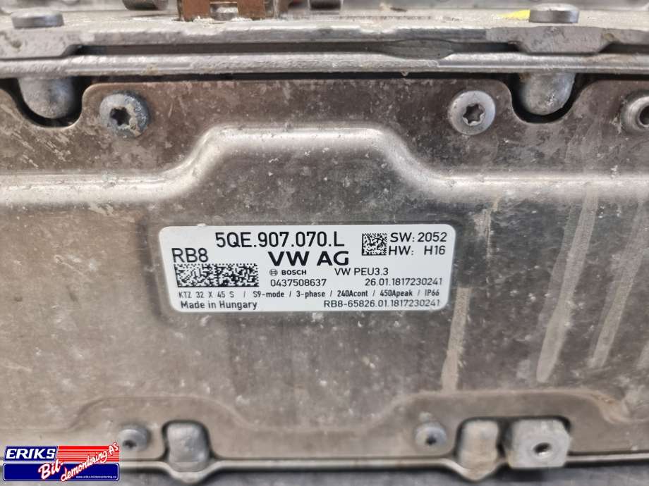 Inverter elbil til VW e-Golf 2017-2020 (Fase 2) (5QE907070L|)