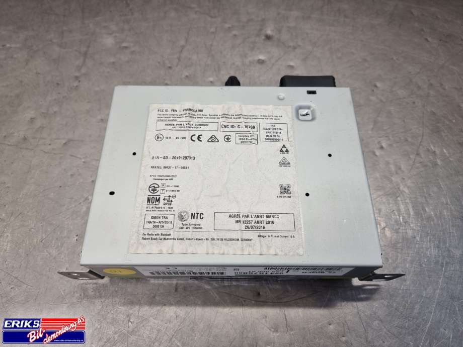 Bilstereo navigasjon spiller til Peugeot Partner, 2019-->> (Type III) (9841575880)