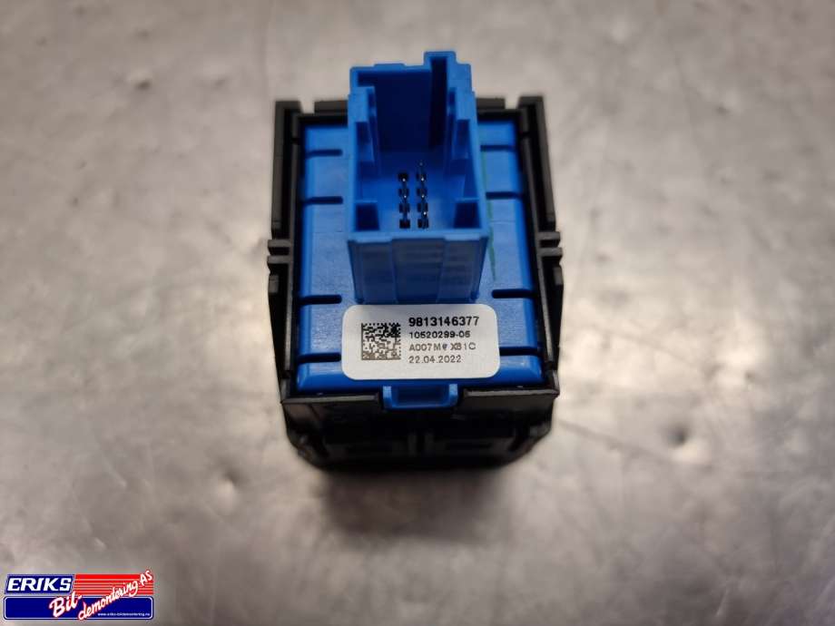 Bryter elektrisk håndbrekk/parkbrems til Peugeot Partner 2019-->> (Type III)  (9813146377|)