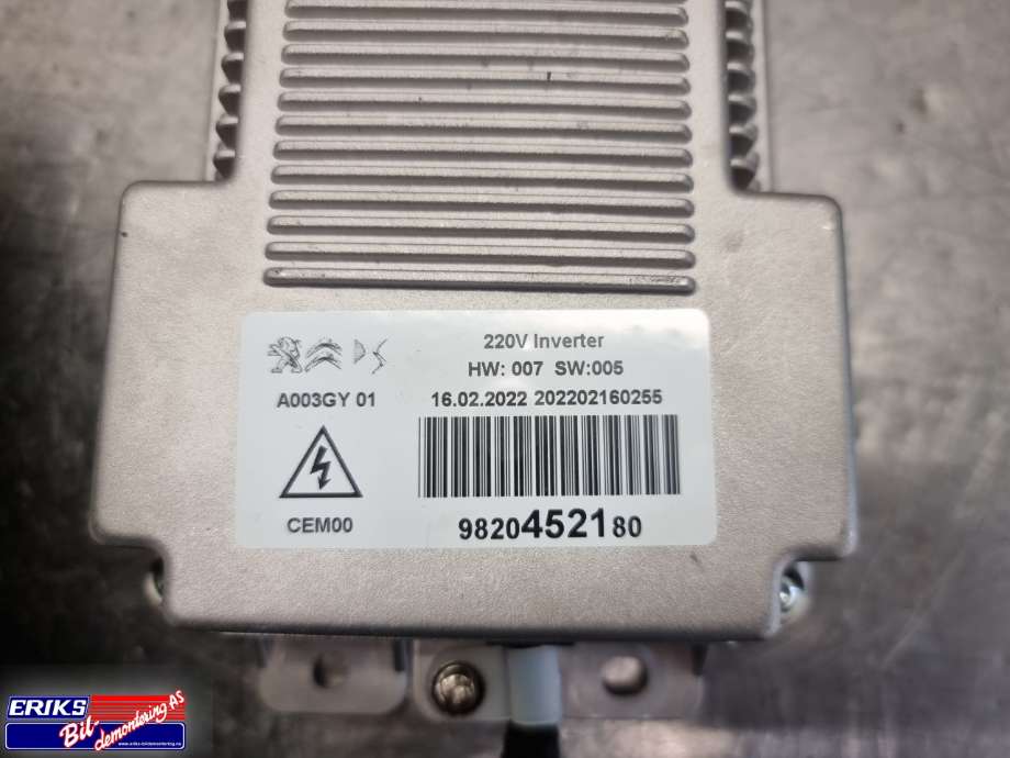 Diverse deler til Peugeot Partner 2019-->> (Type III)  (9820452180|)