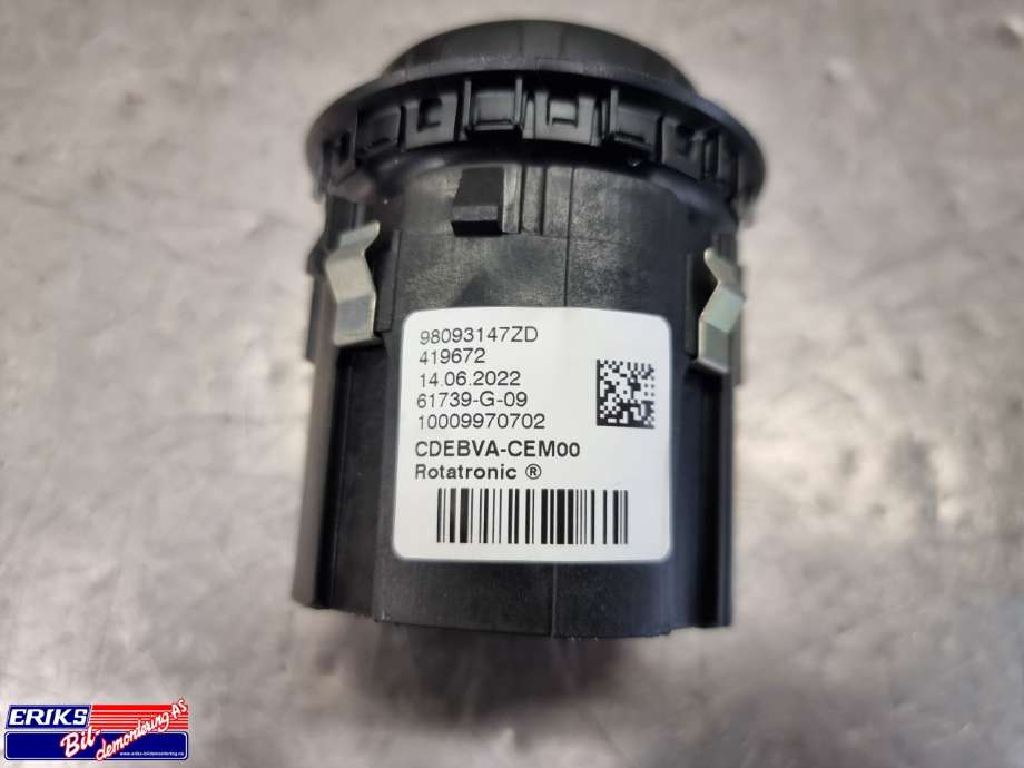 Girstang/girvelger automat til Peugeot Partner 2019-->> (Type III) (98093147ZD|)