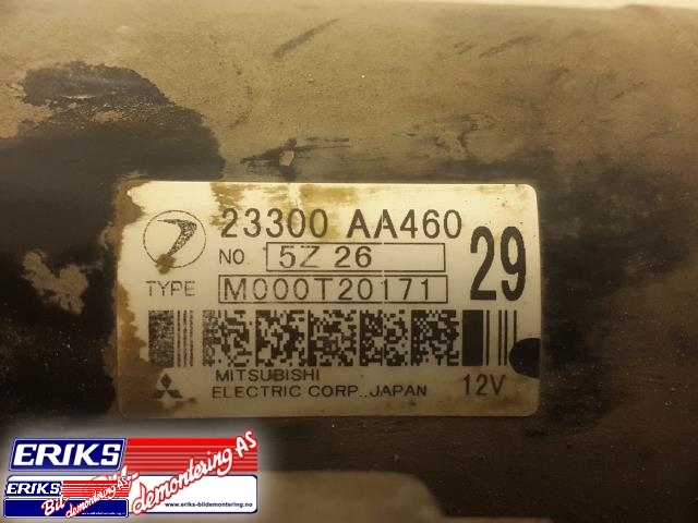 Starter til Subaru Outback 2003-2007 (Type III, Fase 1)  (MITSUBISHI|M000T20171|)