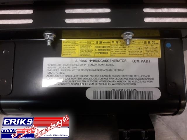 Airbag passasjer til Hyundai Santa Fe 2006-2009 (Type II, Fase 1)