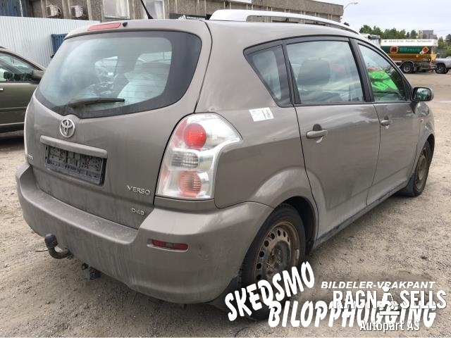 Toyota Verso 2004-2009 (Type II) , Motorkode: 2AD-FTV, Girkassekode:
