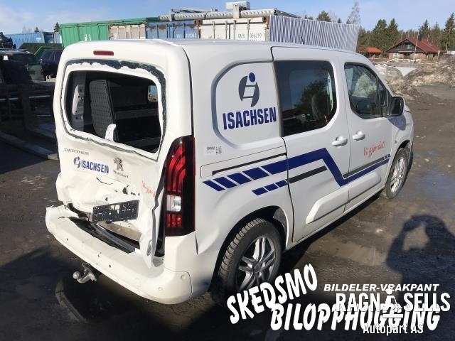 Peugeot Partner 2019-->> (Type III) , Motorkode: YHZ (DV5RC)  16 341 539 80, Girkassekode: 98 140 426 80