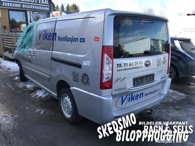 Toyota Proace 2013-2016 (Type I) , Motorkode: RH02, Girkassekode: 