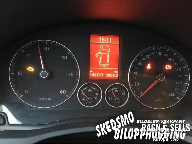 VW Golf V, STV 2007-2010 (JETTA) (JETTA), Motorkode: BLS, Girkassekode: JCR