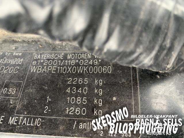 BMW X3 2007-2010 (Fase 2) (E83) (E83), Motorkode: N47D20C, Girkassekode: