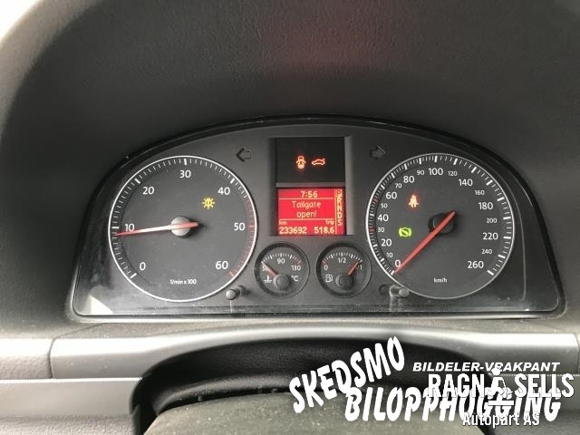 VW Touran 2003-2006 (Type I, Fase 1) , Motorkode: BLS, Girkassekode: HXU
