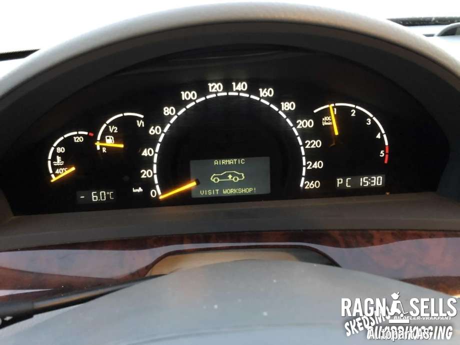 Mercedes S-Klasse 1999-2005 (W220) (W220), Motorkode: 64896030, Girkassekode: 72262604