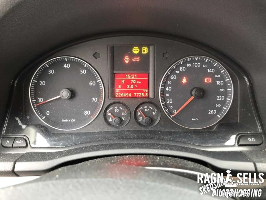 VW Golf V, Combi 2003-2008 , Motorkode: CAX, Girkassekode: JPG