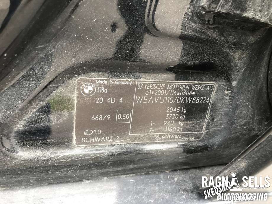 BMW 3-Serie 2005-2011 (E90/E91/E92/E93) (E90/E91/E92/E93), Motorkode: 204D4       ( M47T2  ), Girkassekode: GS6-37DZ