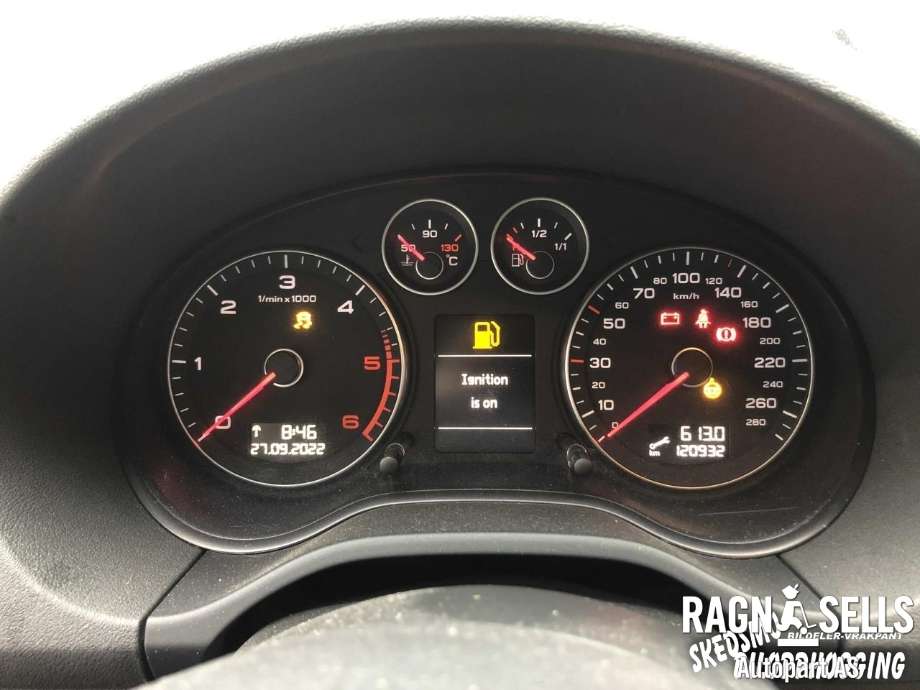 Audi A3 2009-2012 (Type II, Fase 2) , Motorkode: CAYB, Girkassekode: LHW