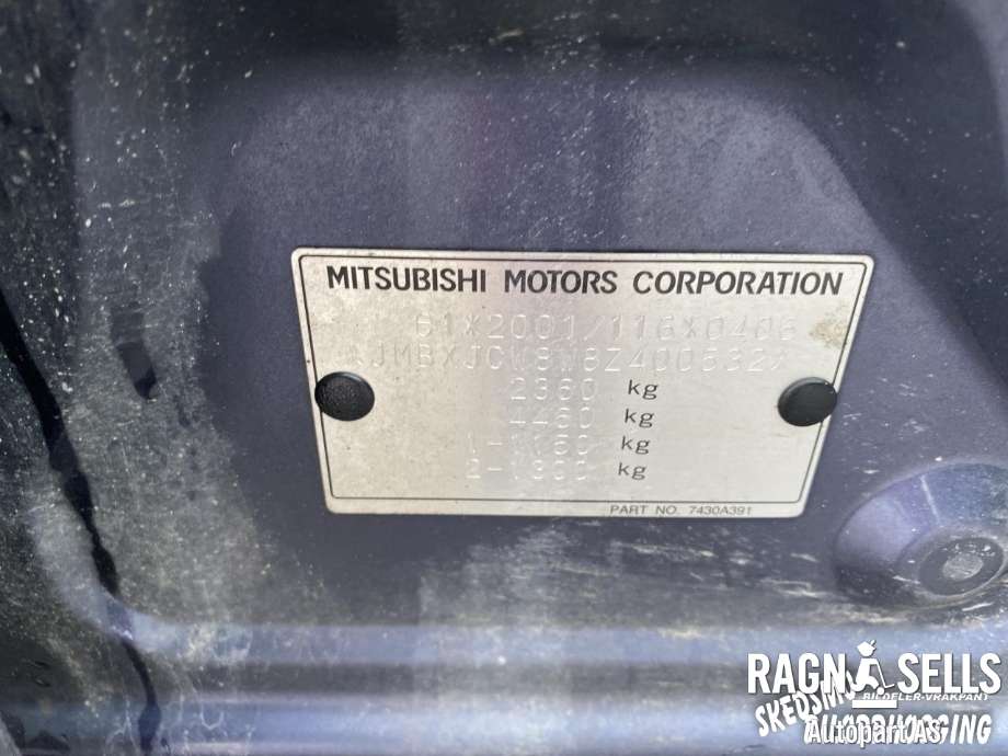 Mitsubishi Outlander 2007-2010 (Type II, Fase 1) , Motorkode: BSY          MN980000, Girkassekode: 2500A092