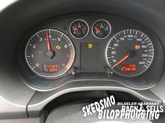 Audi A3 2003-2008 (Type II, Fase 1) , Motorkode: BGU, Girkassekode: FVH