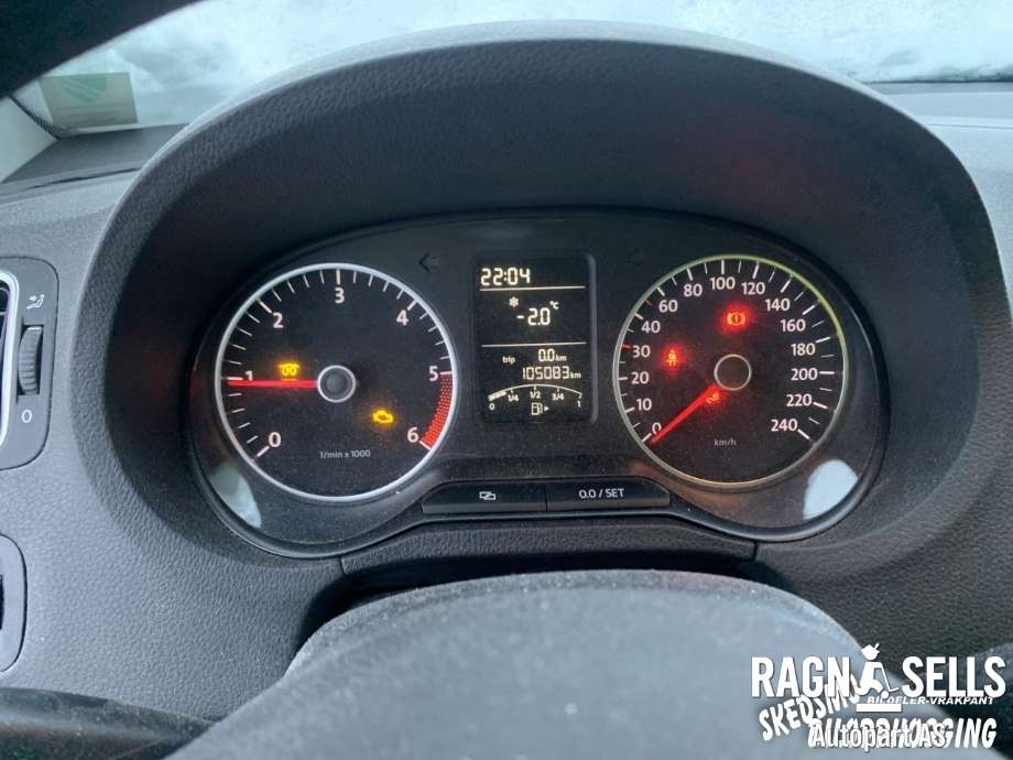 VW Polo 2009-2014 (Type V, Fase 1) , Motorkode: CAYA, Girkassekode: KFK