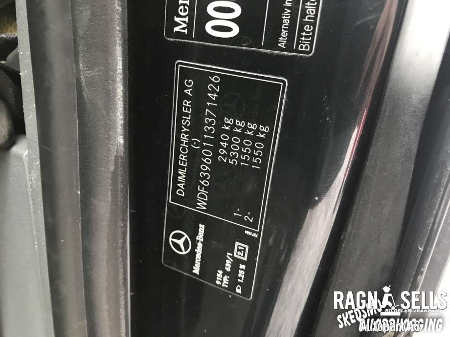 Mercedes Vito/Viano 2004-2010 (Fase 1) (W639) (W639), Motorkode: 646.980, Girkassekode: 722682