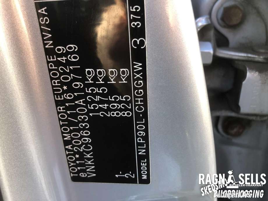 Toyota Yaris 2006-2009 (Type II, Fase 1) , Motorkode: 1ND-TV, Girkassekode: 3034052020