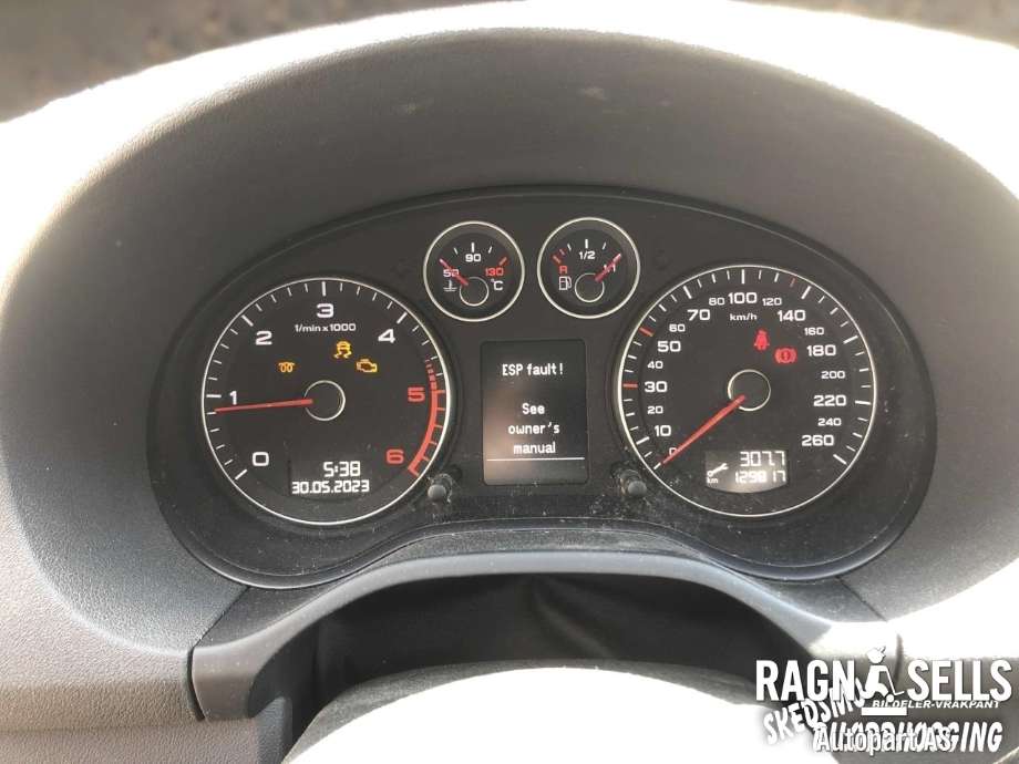 Audi A3 2009-2012 (Type II, Fase 2) , Motorkode: BLS, Girkassekode: JCR