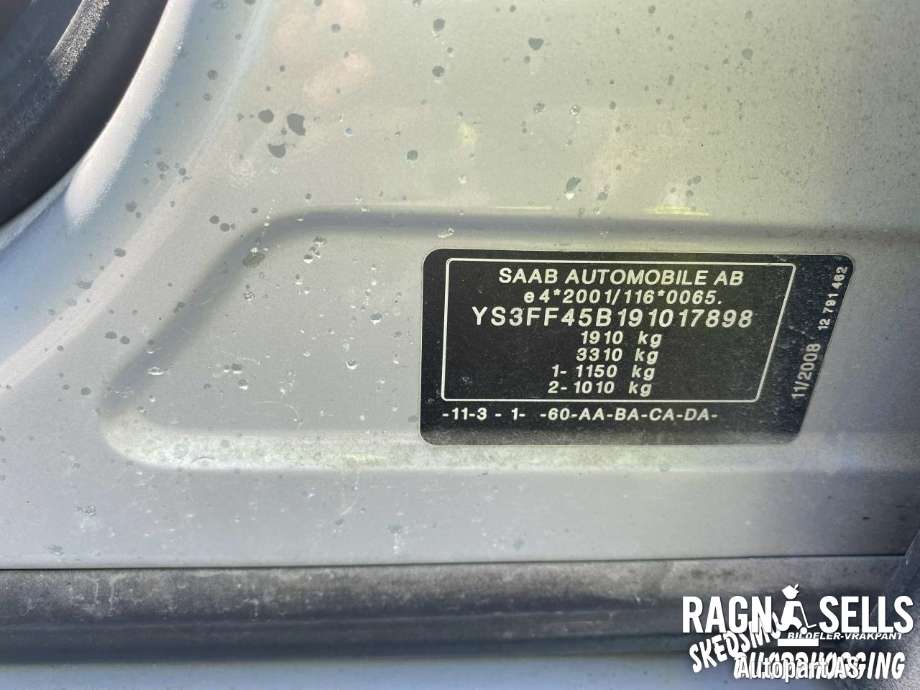 Saab 9-3 2008-2011 (Type II, Fase 2) , Motorkode: Z18XE, Girkassekode: