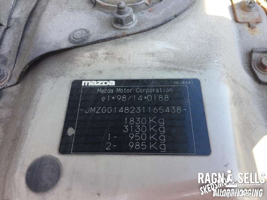 Mazda 6 2002-2008 (Type I) , Motorkode: L8, Girkassekode: GC01-17-100B