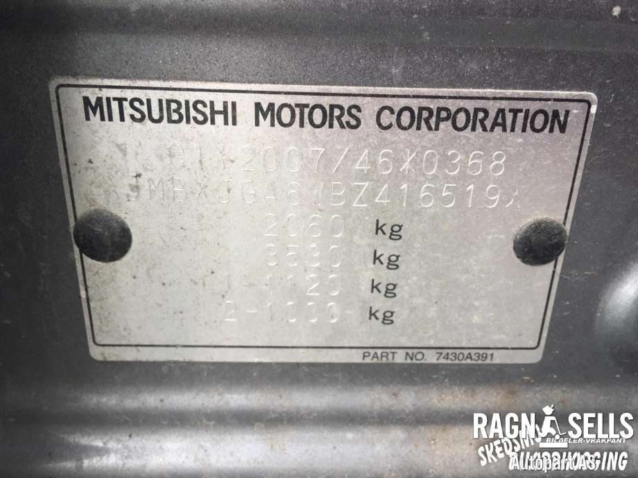 Mitsubishi ASX 2010-2019 , Motorkode: 4N13, Girkassekode: 2500A296