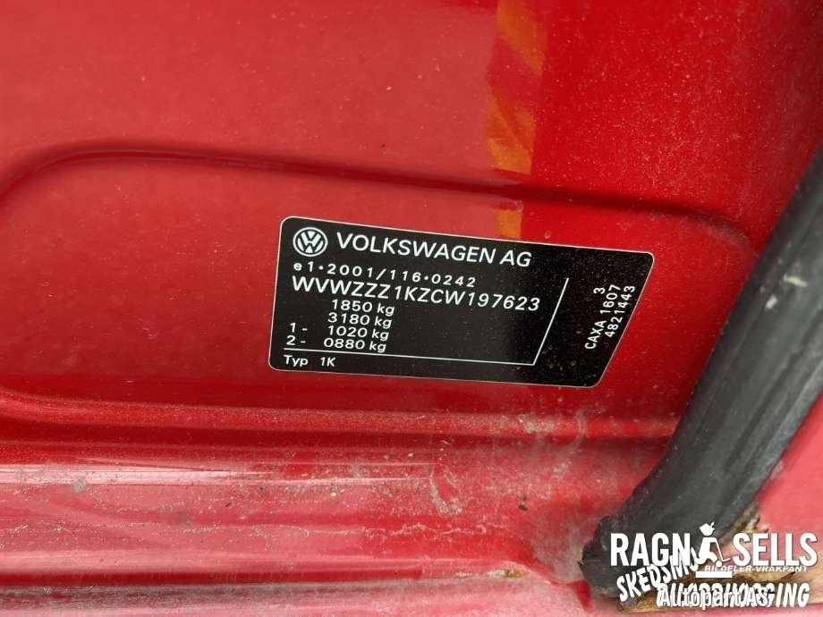 VW Golf VI 2008-2012 , Motorkode: CAX, Girkassekode: NQK