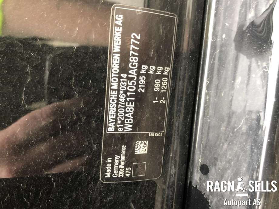 BMW 3-Serie 2012-2018 (F30/F31/F34) (F30/F31/F34), Motorkode: B48B20A|GC1P25A, Girkassekode: GA8P75HZ