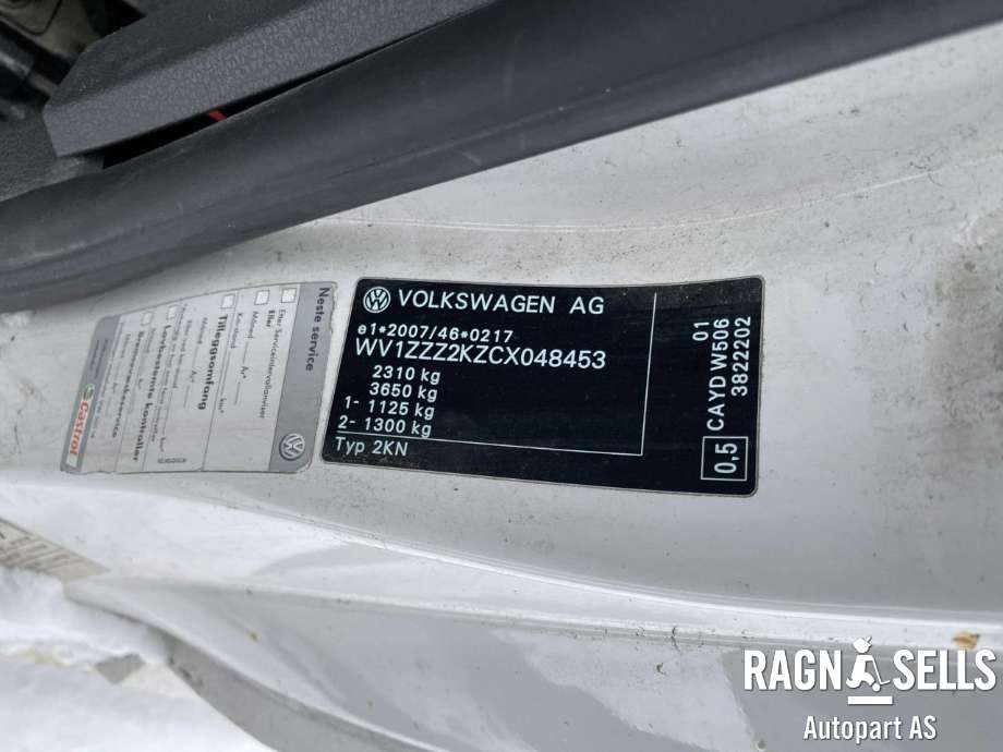VW Caddy 2010-2015 (Type III, Fase 2) , Motorkode: CAY, Girkassekode: MLS