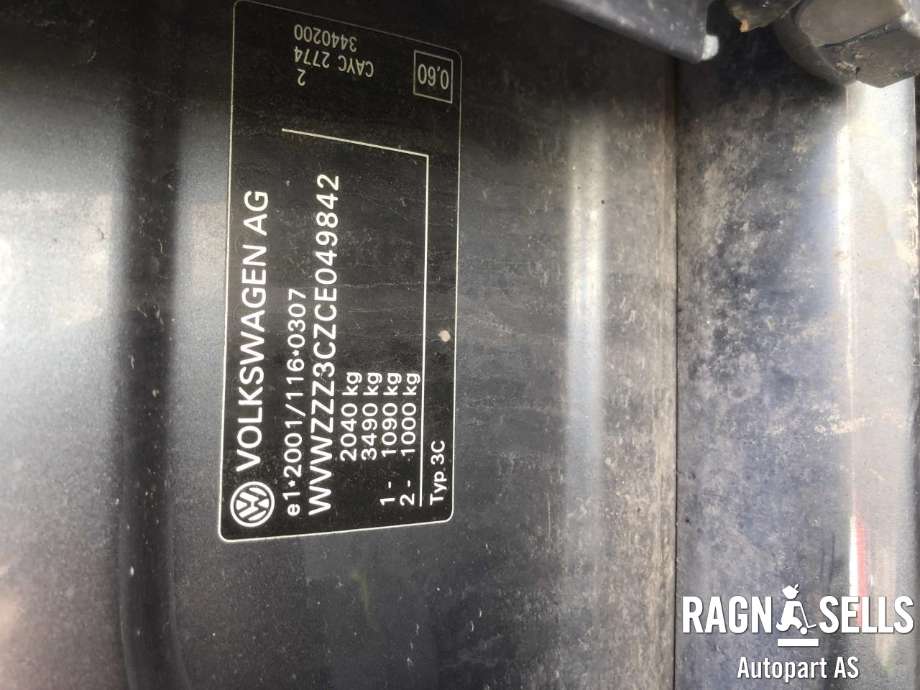 VW Passat 2011-2015 (B7) (B7), Motorkode: CAYC, Girkassekode: MYP