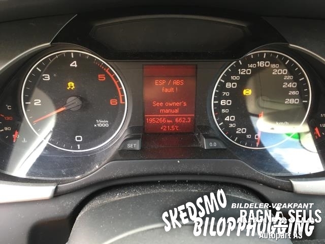 Audi A4 2007-2014 (Type IV) (B8) (B8), Motorkode: CAGA, Girkassekode: JJG