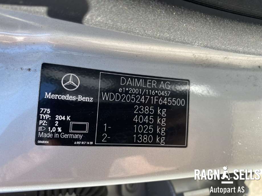 Mercedes C-Klasse 2014-2018 (Fase 1) (W205) (W205), Motorkode: 274920, Girkassekode: 724295