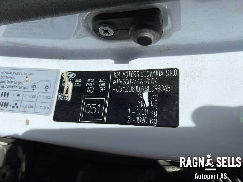 Hyundai Ix35 2010-2015 , Motorkode: D4FD, Girkassekode: ZH78