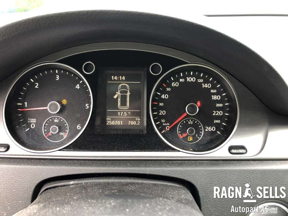 VW Passat 2011-2015 (B7) (B7), Motorkode: CAYC, Girkassekode: MYP
