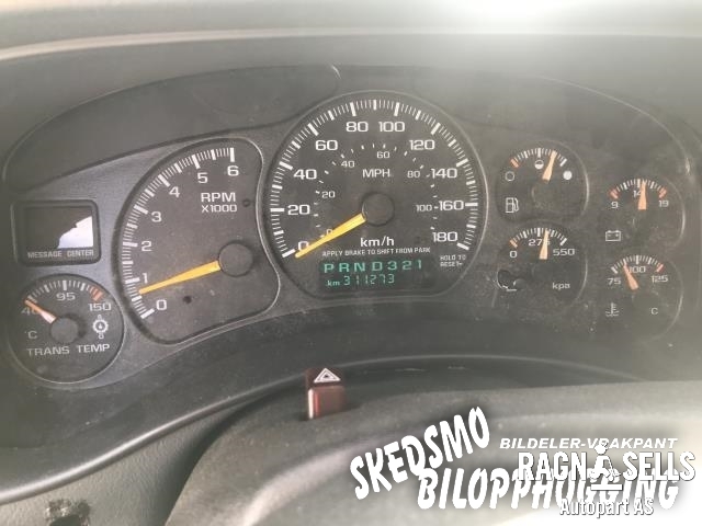Chevrolet Tahoe 2001-2005 (Type II) , Motorkode: T, Girkassekode: 