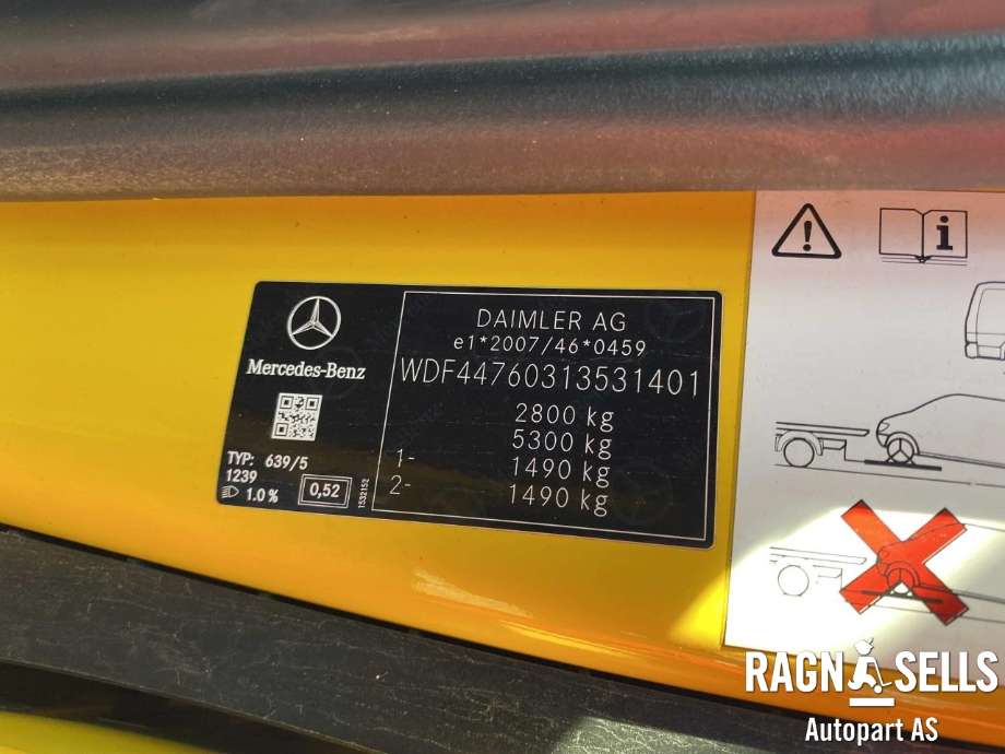 Mercedes Vito 2014-->> (W447) (W447), Motorkode: 651.950, Girkassekode: 72296514616780