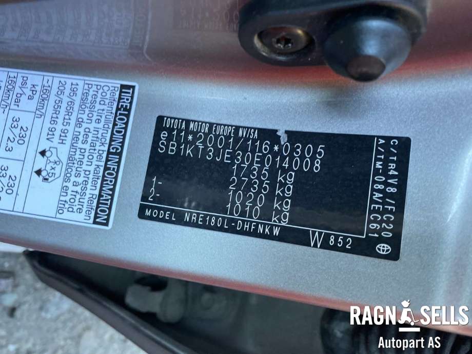 Toyota Auris 2013-2015 (Type II, Fase 1) , Motorkode: 1NR-FE, Girkassekode: 3030002330