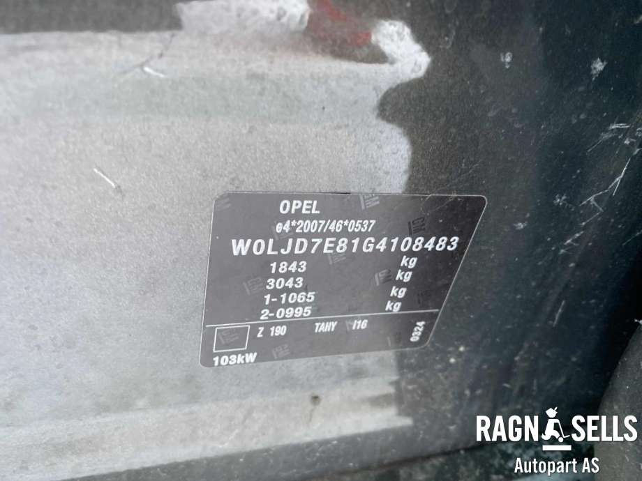 Opel Mokka 2012-2016 (Type I, Fase 1) , Motorkode: LUJ  ( B14NET ), Girkassekode: MNK