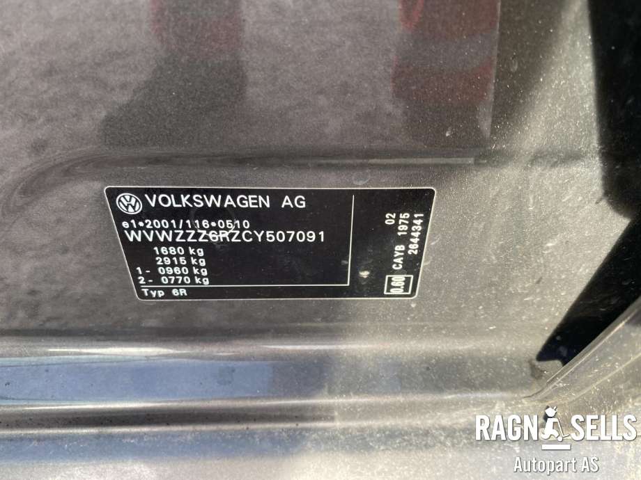 VW Polo 2009-2014 (Type V, Fase 1) , Motorkode: CAYB, Girkassekode: NBC