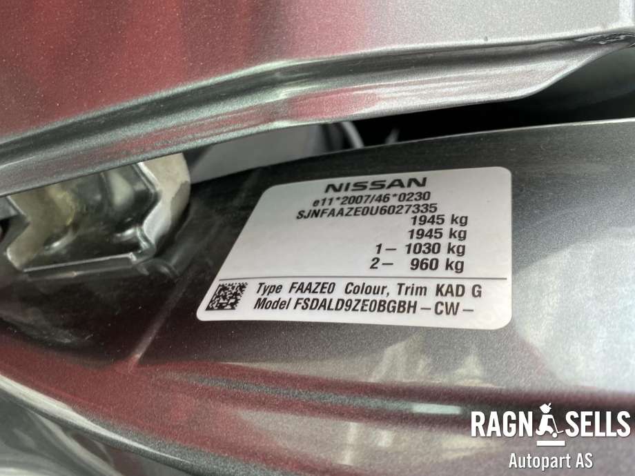Nissan Leaf 2011-2017 (Type I) , Motorkode: EM57, Girkassekode: 304003NF0B