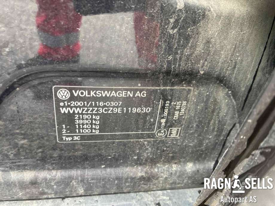 VW Passat 2005-2010 (B6) (B6), Motorkode: CBAB, Girkassekode: LQV