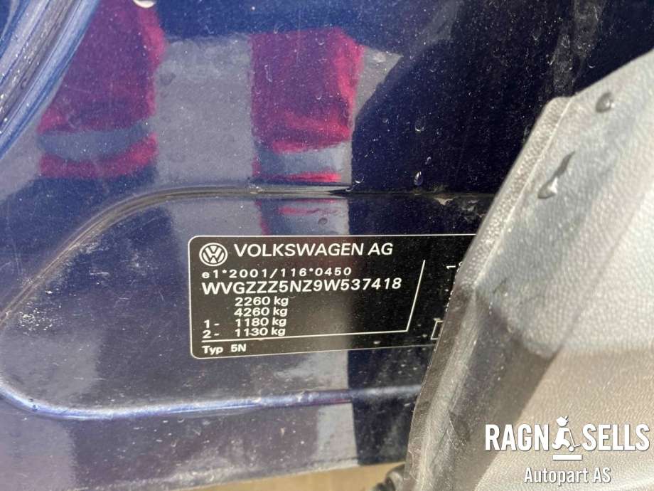 VW Tiguan 2007-2011 (Type I, Fase 1) , Motorkode: CBA, Girkassekode:
