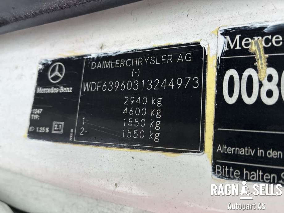 Mercedes Vito/Viano 2004-2010 (Fase 1) (W639) (W639), Motorkode: 646.983, Girkassekode: