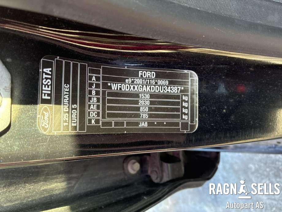 Ford Fiesta 2013-2017 (Type VI, Fase 2) , Motorkode: STJB, Girkassekode: 