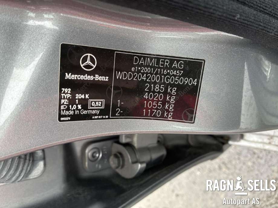 Mercedes C-Klasse 2011-2014 (Fase 2) (W204) (W204), Motorkode: D651913, Girkassekode: D722996