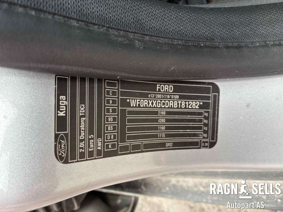 Ford Kuga 2008-2012 (Type I) , Motorkode: UFDA, Girkassekode: POWERSHIFT 6DCT450 - MPS6