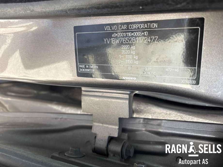 Volvo V70 2007-2013 (Type III, Fase 1) , Motorkode: D4164T, Girkassekode: