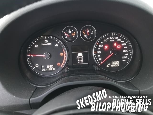 Audi A3 2009-2012 (Type II, Fase 2) , Motorkode: CAYC, Girkassekode: LUB