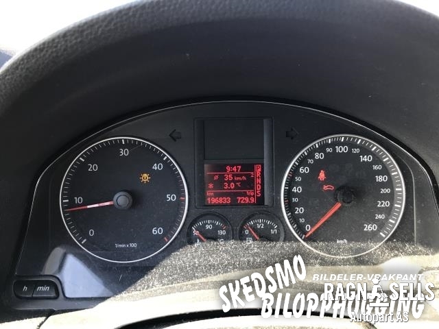 VW Golf V, STV 2007-2010 (JETTA) (JETTA), Motorkode: CBDB, Girkassekode: KQC